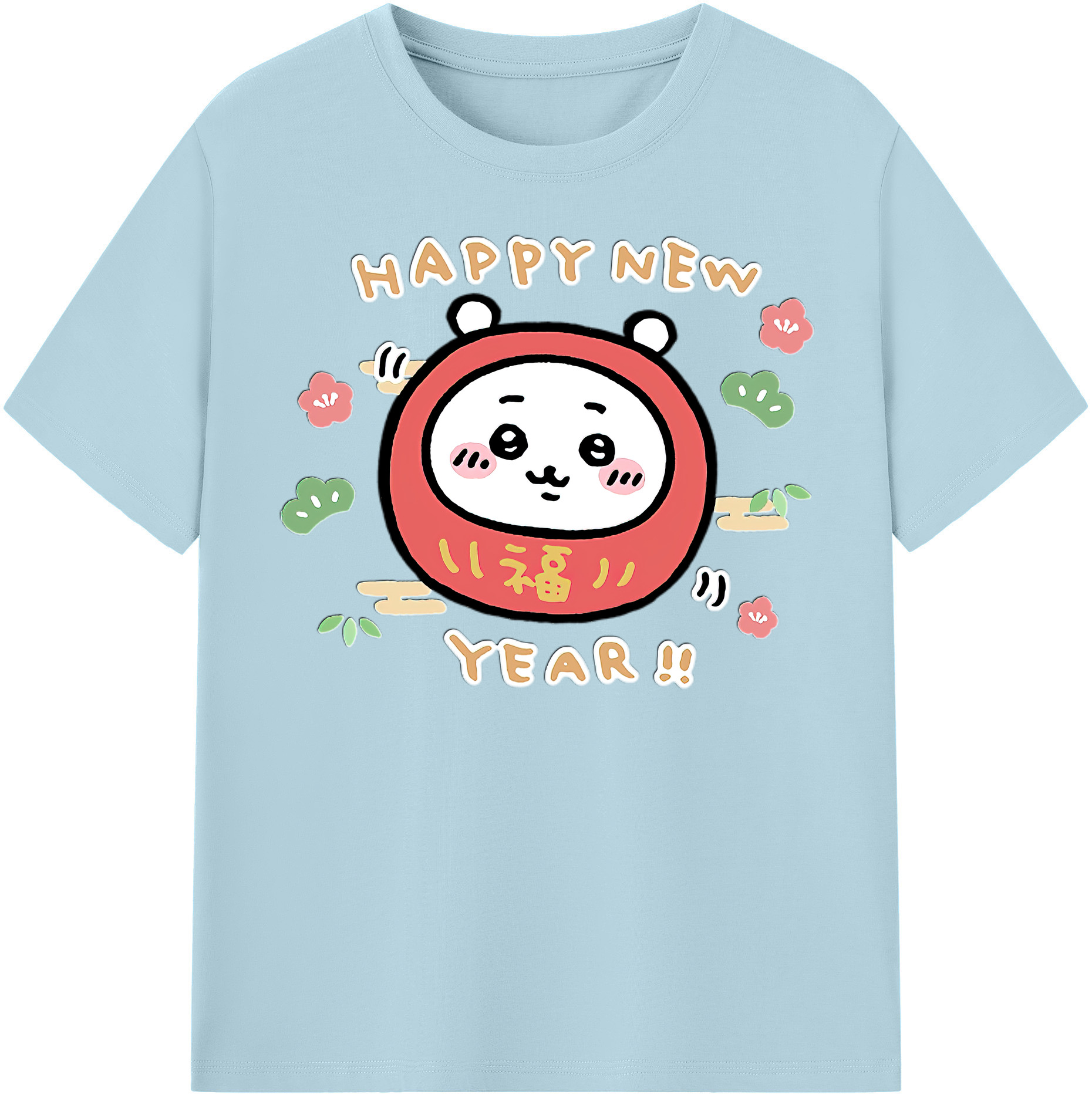 （画像用） ちいかわ ちいかわ Chii-kawa chiikawa 綿100％半袖Tシャツ（フロントプリント）